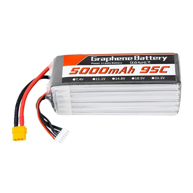 Batterie Lipo en graphène 5000 - 6S Lipo Battery 22.2V 5000Mah avis et prix
